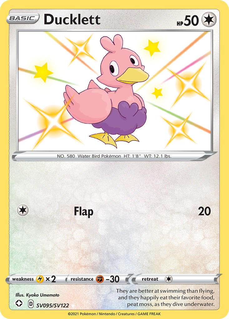 Shining Fates Ducklett Pokémon card